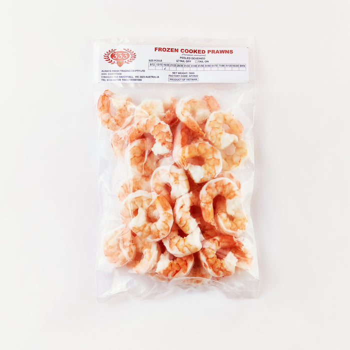 Cooked Prawn size 16/20. 700gr x 10 bags/CARTON