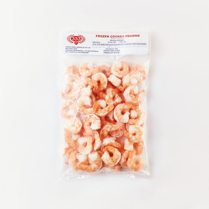 Cooked Prawn size 26/30. 700gr x 10bags/CARTON